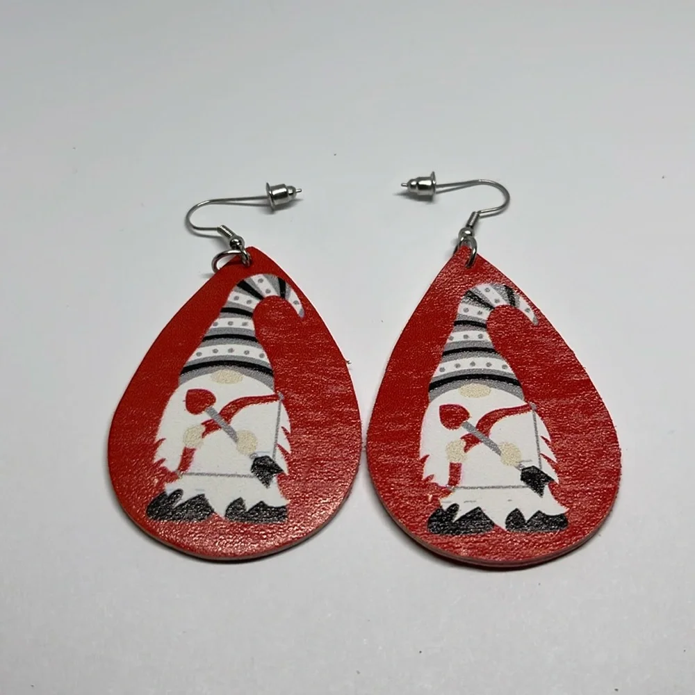 Earrings valentines dangle cute statement mom daughter gift‎ grandma gnome